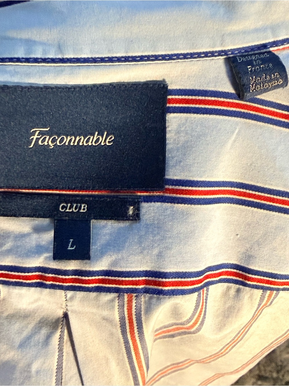 Men’s striped button down - Picture 4 of 4